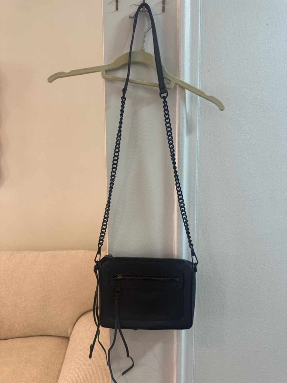 Rebecca Minkoff Black Mini Crossbody with Chain Strap